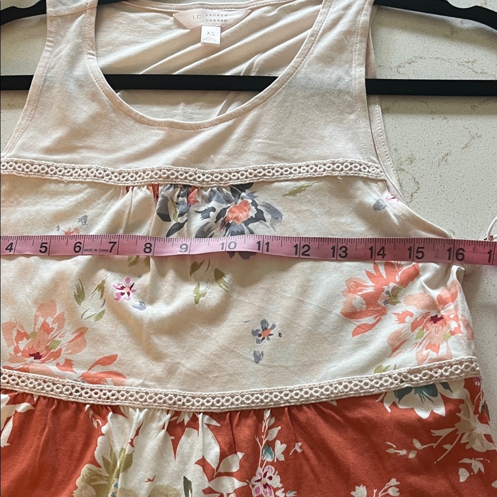 LC Lauren Conrad Multicolor Floral Tank Top - Picture 5 of 5